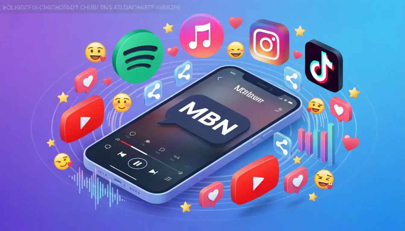 What does MBN mean in text messaging and social media explained with phone screen showing conversation